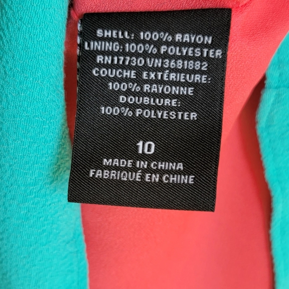 NWT Prabal Gurung for Target Color Block Short Sleeve Knee Length Dress size 10 - Picture 14 of 16